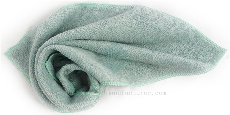 China Bulk lint free cleaning cloth Supplier Custom Blue Cleaning Cloth Rags Factory